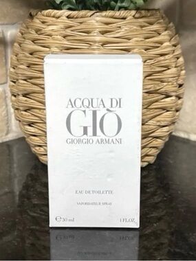 Giorgio Armani Acqua Di Giò Eau De Toilette 30ml / 1 Fl Oz Refillable Spray NIB